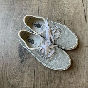 Silver Sparkly Vans